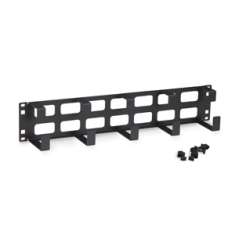 2U Tool-less 5 D-Ring Cable Manager