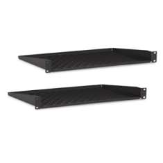 1U 12" Vented Component Shelf - 2 Pack