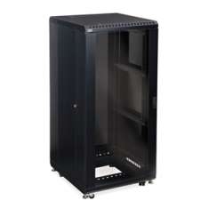 27U LINIER Server Cabinet - Glass/Vented Doors - 24" Depth