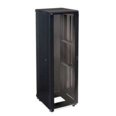 42U LINIER Server Cabinet - Glass/Solid Doors - 24" Depth