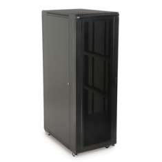 37U LINIER Server Cabinet - Convex/Glass Doors - 36" Depth