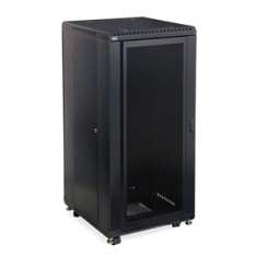 27U LINIER Server Cabinet - Convex/Glass Doors - 24" Depth
