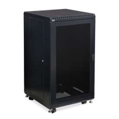 22U LINIER Server Cabinet - Vented/Vented Doors - 24" Depth