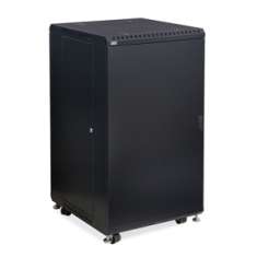 22U LINIER Server Cabinet - Solid/Solid Doors - 24" Depth