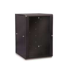 18U LINIER Swing-Out Wall Mount Cabinet - Glass Door