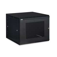 9U LINIER Swing-Out Wall Mount Cabinet - Vented Door