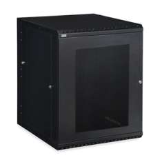 15U LINIER Swing-Out Wall Mount Cabinet - Vented Door