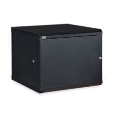 9U LINIER Fixed Wall Mount Cabinet - Solid Door