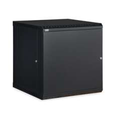 12U LINIER Fixed Wall Mount Cabinet - Solid Door