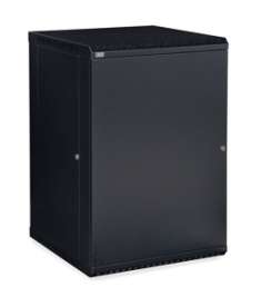 18U LINIER Fixed Wall Mount Cabinet - Solid Door