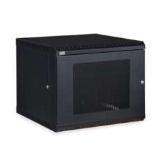9U LINIER Fixed Wall Mount Cabinet - Vented Door