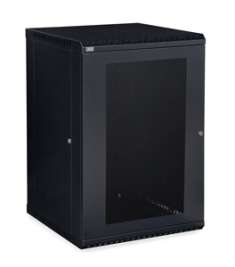 18U LINIER Fixed Wall Mount Cabinet - Vented Door