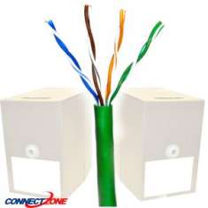 1000 Feet Cat5e Cable Spool UTP PVC Plenum 4 Pair Unshielded Solid Stranded Cables