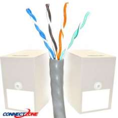 1000 Feet Cat5e Cable Spool UTP PVC Plenum 4 Pair Unshielded Solid Stranded Cables