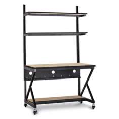 48" Performance 100 Series LAN Station - Hard Rock Maple