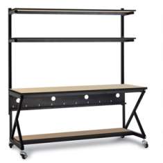 72" Performance 100 Series LAN Station - Hard Rock Maple