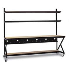 96" Performance 100 Series LAN Station - Hard Rock Maple