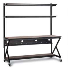 72" Performance 100 Series LAN Station - Serene Cherry