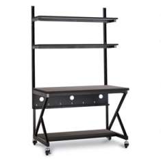 48" Performance 100 Series LAN Station - African Mahogany