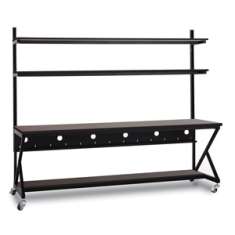 96" Performance 100 Series LAN Station - African Mahogany