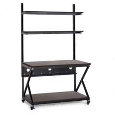 48" Performance 200 Series LAN Station - African Mahogany