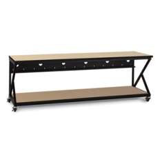 96" Performance 300 Series LAN Station - Hard Rock Maple