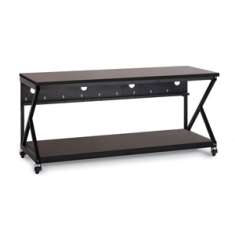 72" Performance 300 Series LAN Station - African Mahogany