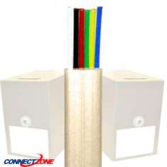 6 Conductor Beige Flat Satin Cable Bulk Cable Spool Length 1000 Feet
