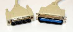 IBM Molded Parallel Cable D25 Male to Centronics C36 Male
