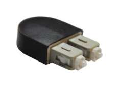Molded SC Multimode Fiber Optic Loop Back Adapter
