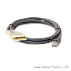 12 foot Purple Cat5e patch cord RJ45 plug - 110 connector

