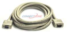 Super Visual Graphics Array SVGA Ivory Video Cable HDDB15 M to HDDB15 FeM 200 Ft
