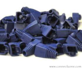50pack blue RJ45 8P8C snag-less boot for Cat5 & Cat6