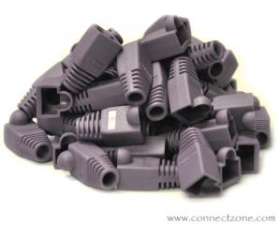 50 pack purple RJ45 8P8C snag-less boot for Cat5 & Cat6