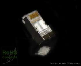 Cat6 RJ45 8P8C Connector Modular Plug. Cat6 RJ45 modular connector plug shielded
