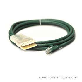 40 foot Green Cat5e patch cord RJ45 plug - 110 connector

