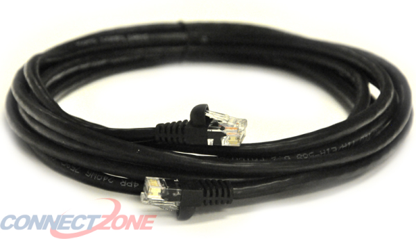 BLACK CAT5E ETHERNET PATCH CABLE CORD-resized-600
